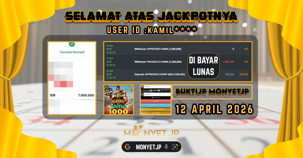 SLOTJP MONYETJP : Gatot Kaca 1000 Perkalian besar lagi mudah keluar