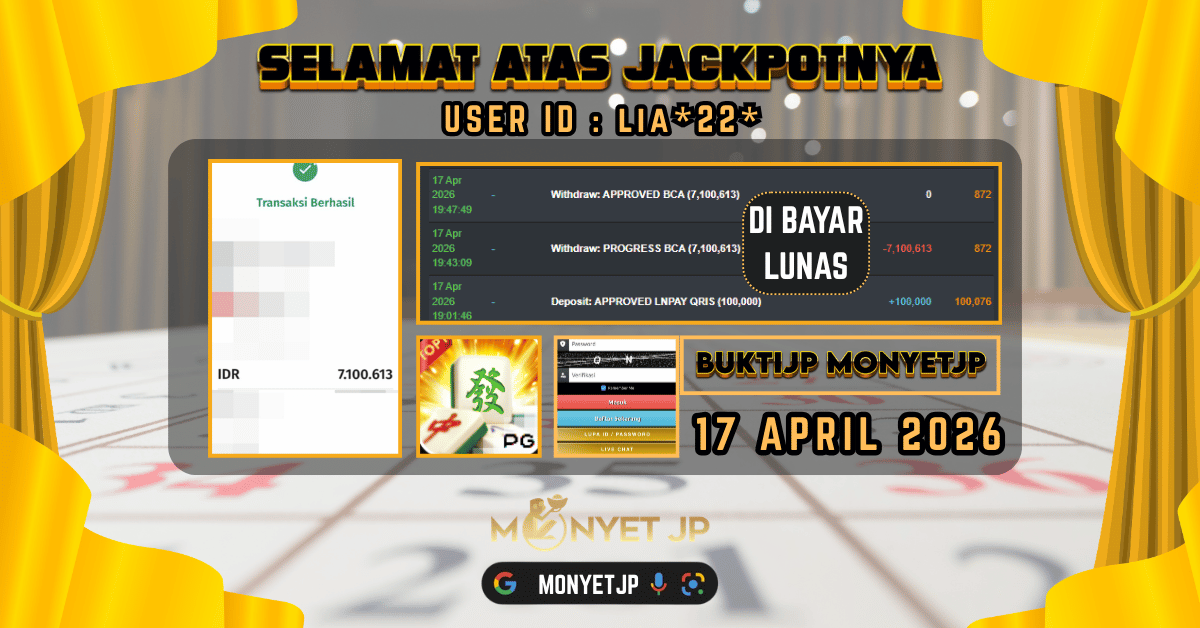 SLOTJP MONYETJP : Mahjong Ways 1  gacor banget malem ini