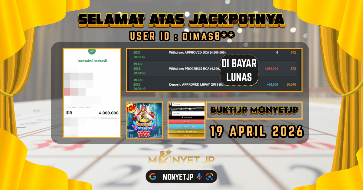 SLOTJP MONYETJP : Princess 1000 banjir maxwin malem ini